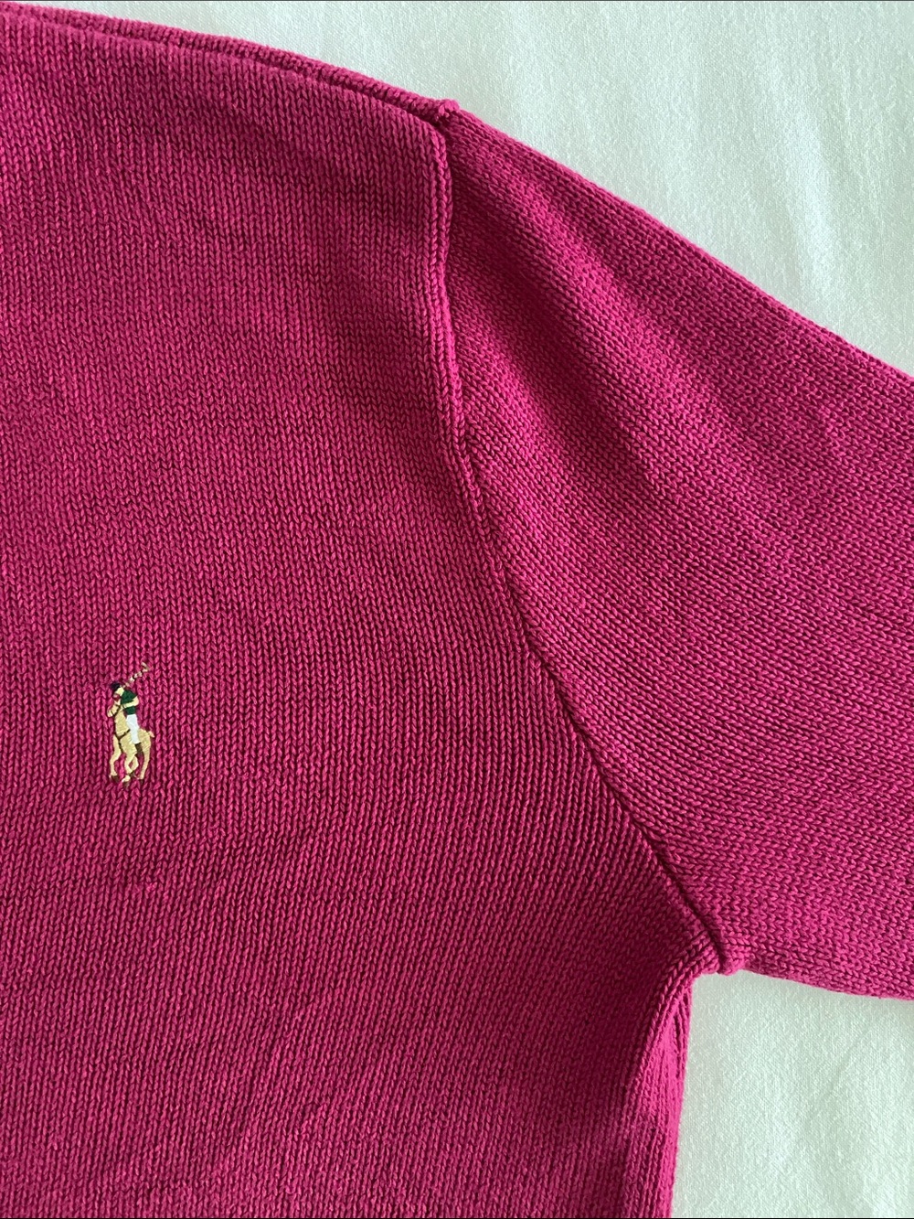 Ralph Lauren Classic Vintage V-Neck  full colour Embroidered Pony Pony logo XL - Picture 5 of 13